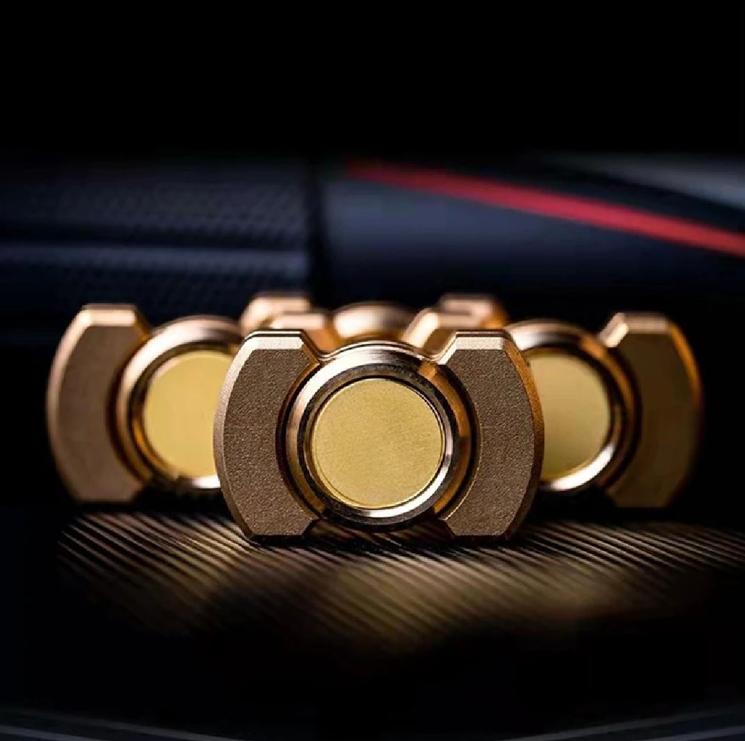 New Mini 3 in 1 Hand Fidget Spinner| Mini Three Way Slider Spinner Clicker | Mini EDC Magnetic Hand Slider for Collection & Gift