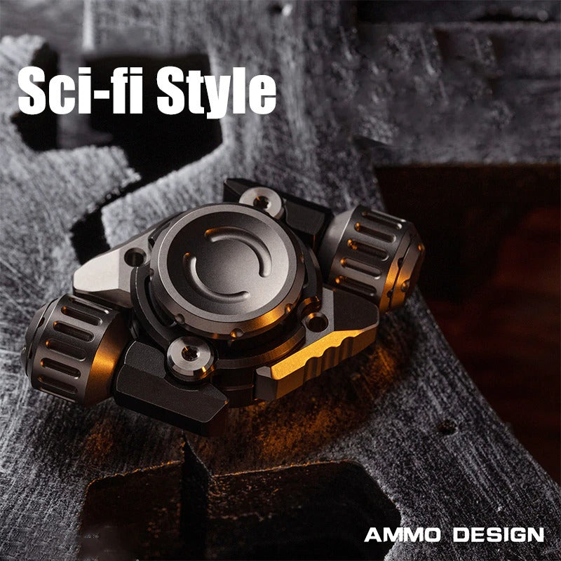 WANWU Fission Stainless Steel Hand Fidget Spinner | WANWU EDC Fission Hand Gyro Fidget Spinner | Metal Fission Gyro Hand Spinner for Gift & Collection