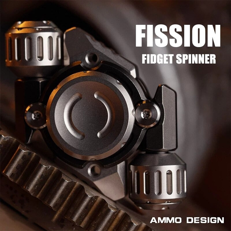 WANWU Fission Stainless Steel Hand Fidget Spinner | WANWU EDC Fission Hand Gyro Fidget Spinner | Metal Fission Gyro Hand Spinner for Gift & Collection