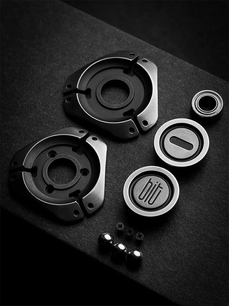 Lautie BIT 03 Metal Mini Triangular Hand Spinner | Mini BIT 03 Hand Fidget Spinner| EDC Bit 03 Hand Spinner for Gift and Collection