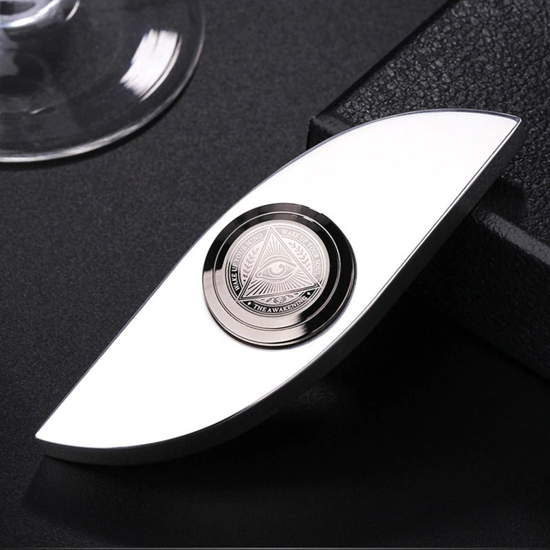 Eye Stylist Autism Metal Hand Spinner | Anti Stress Adult Toys Stress Reliever | Pure Steel Spinner for Gift and Collection