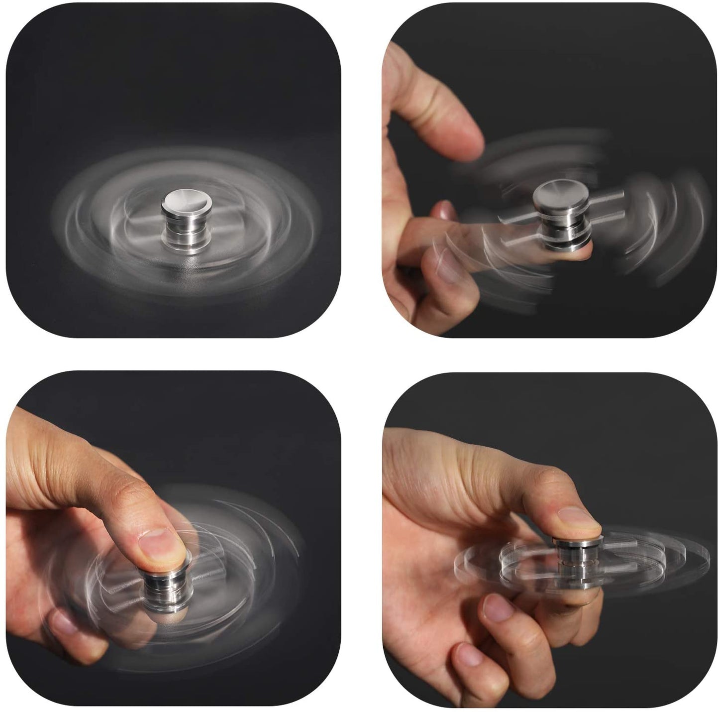 Stainless Steel Chaotic Pendulum Fingertip Gyro Rotator Fidget | Anti-Anxiety Fidget Spinner | Fidget Hand Toys