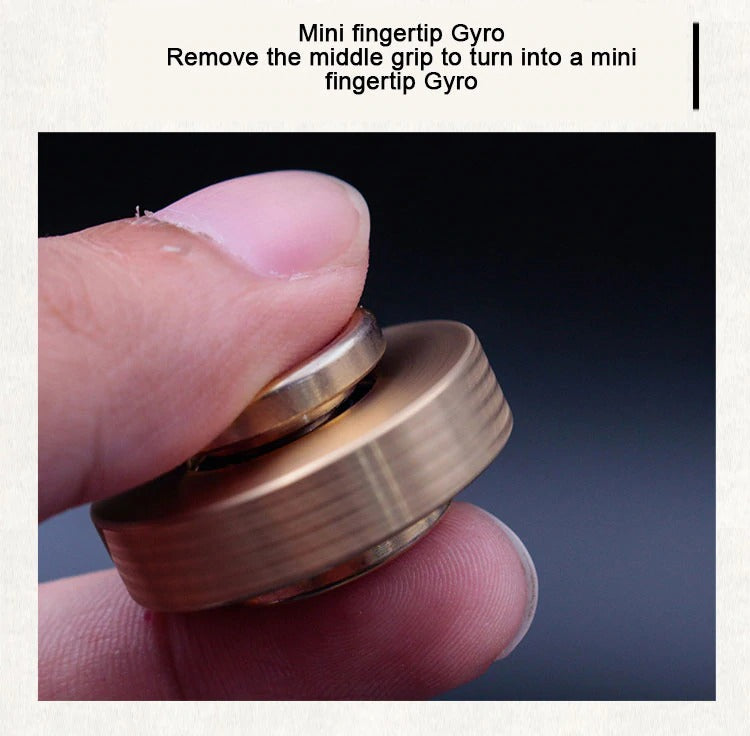 Mini Cyclone Hand Twisted Spinner | Mini Brass Hand Fidget Spinner | EDC Hand Spinner for Gift & Collection
