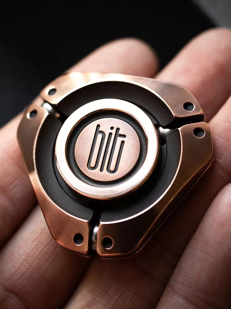 Lautie BIT 03 Metal Mini Triangular Hand Spinner | Mini BIT 03 Hand Fidget Spinner| EDC Bit 03 Hand Spinner for Gift and Collection