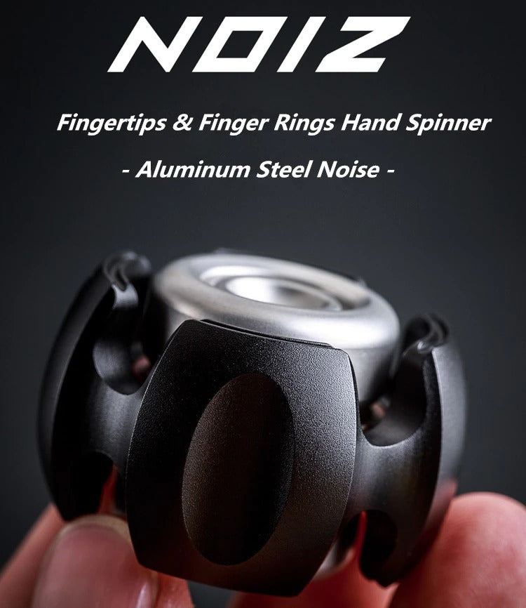 Lautie Noiz Metal Hand Spinner | Lautie Noise Stainless Steel Fidget Spinner | Noise EDC Titanium Hand Spinner for Gift & Collection
