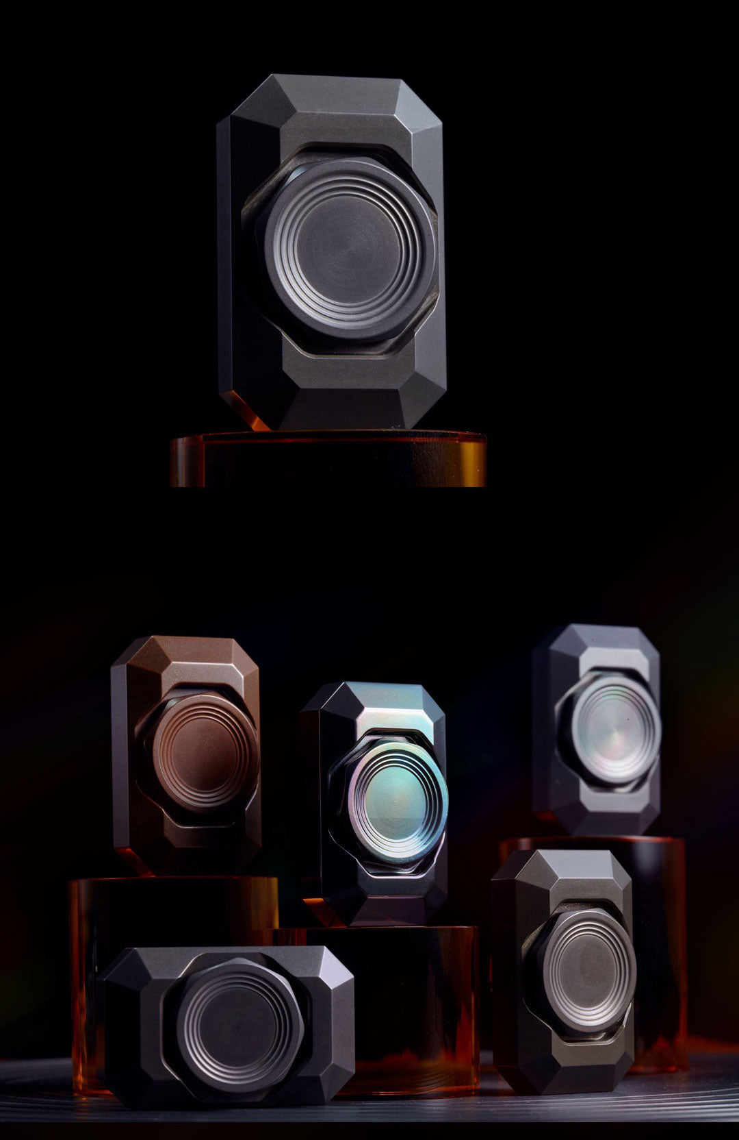 Mini Block Gamestone Stainless Steel Hand Gyro Spinner | Mini EDC Copper Block Hand Fidget Spinner |Mini Metal Hand Gyro fidget toy for gift & Collection.