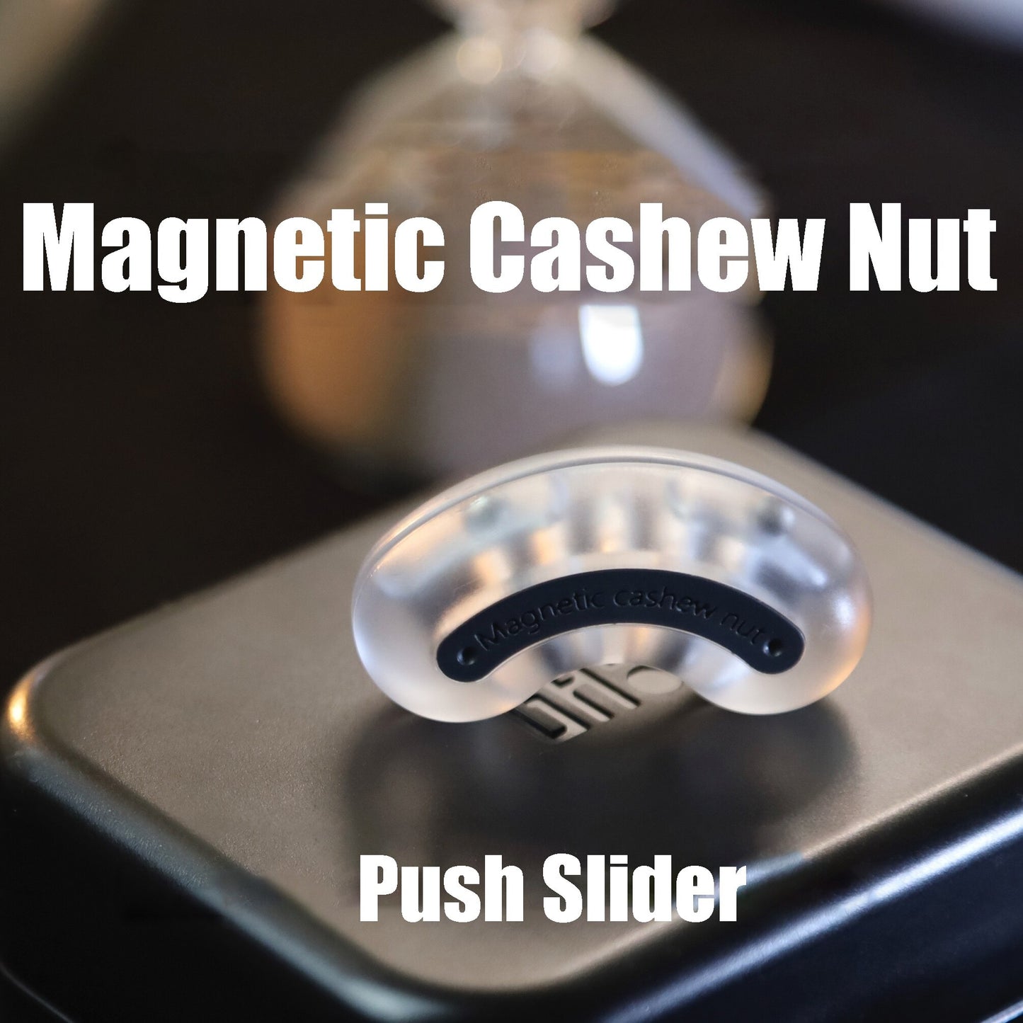 Gao Studio Cashew Nut Hand Push Slider | Gao Studio PC Cashsew Nut Hand Slider |Gao EDC PC Cashew Nut Hand Push Slider for Gift & Collection