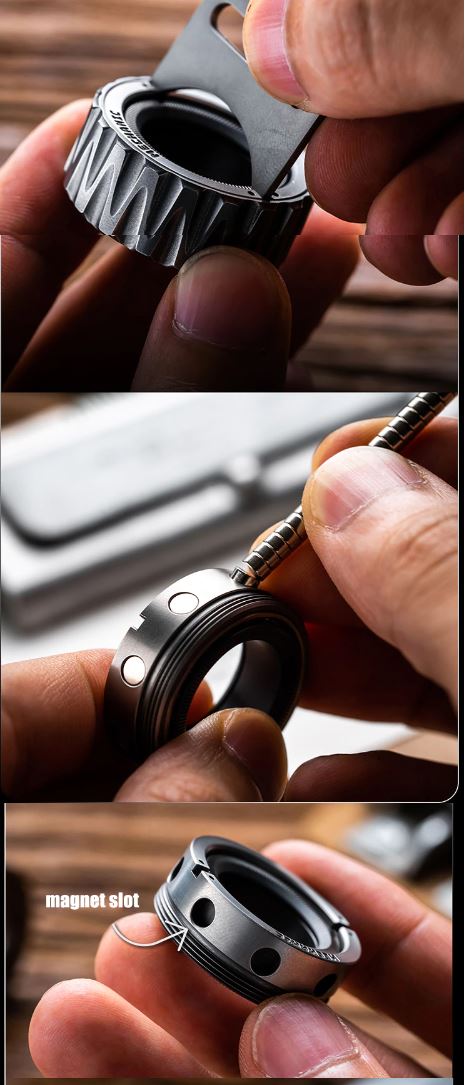 New Launching Lautie SpyWar Mechanic C Stainless Steel Ring Hand Finger Spinner | Lautie Mechanic C Finger Ring Spinner for Gift and Collection