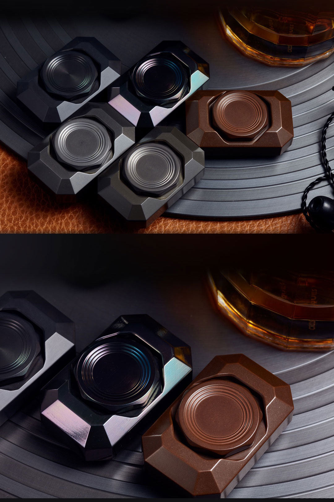 Mini Block Gamestone Stainless Steel Hand Gyro Spinner | Mini EDC Copper Block Hand Fidget Spinner |Mini Metal Hand Gyro fidget toy for gift & Collection.