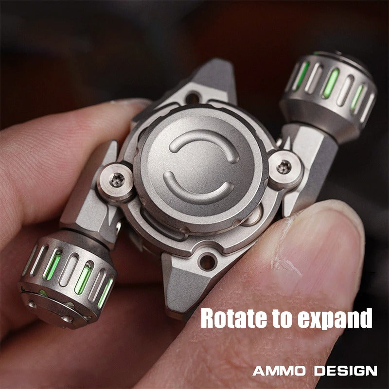 WANWU Fission Stainless Steel Hand Fidget Spinner | WANWU EDC Fission Hand Gyro Fidget Spinner | Metal Fission Gyro Hand Spinner for Gift & Collection