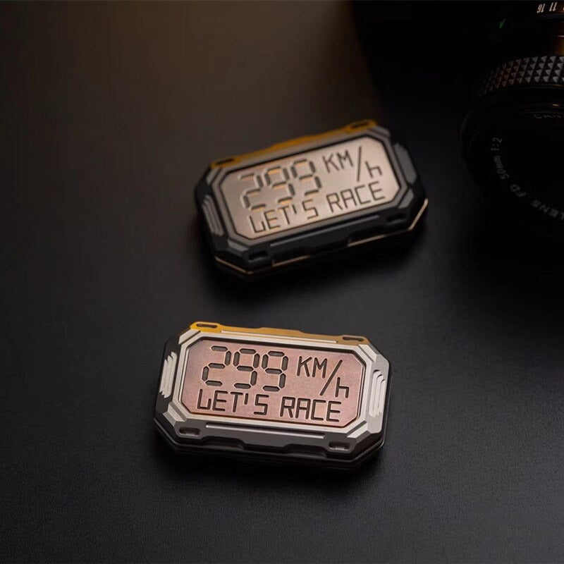 YEZ TOPSPEED Stainless Steel Hand Push Haptic Slider | TopSpeed EDC Hand Push Pull Haptic Slider | Metal TopSpeed Hand Push Slider for Gift & Collection