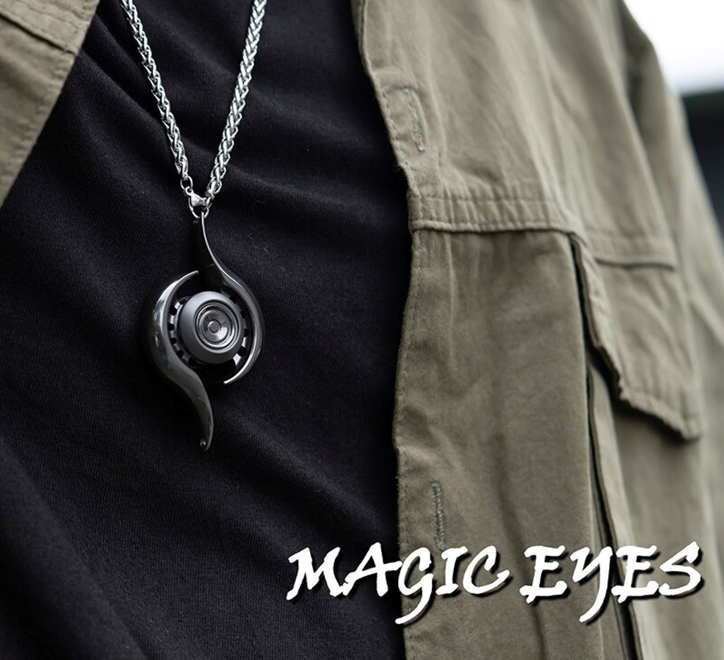 Magic Eyes Metal Hand Spinner Clicker | Magic Eyes Hand Spinner Clicker| Magic Eyes EDC Hand Fidget Spinner Clicker for Gift and Collection.