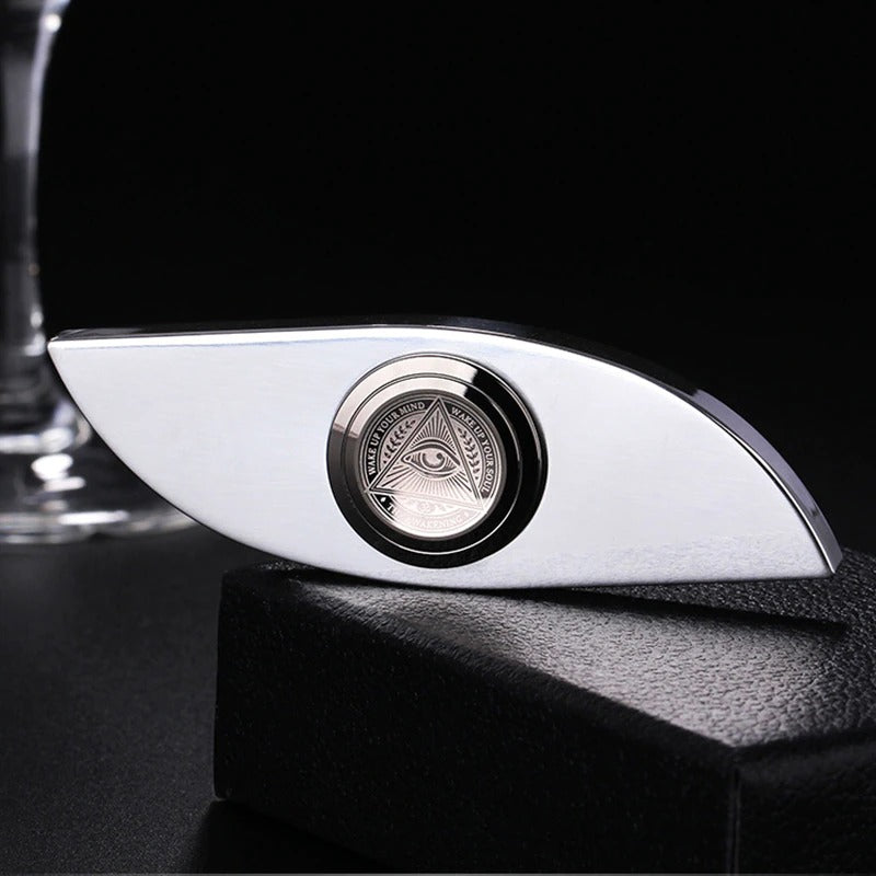 Eye Stylist Autism Metal Hand Spinner | Anti Stress Adult Toys Stress Reliever | Pure Steel Spinner for Gift and Collection