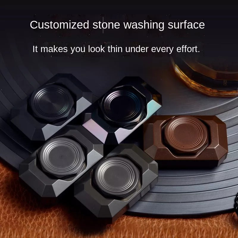 Mini Block Gamestone Stainless Steel Hand Gyro Spinner | Mini EDC Copper Block Hand Fidget Spinner |Mini Metal Hand Gyro fidget toy for gift & Collection.