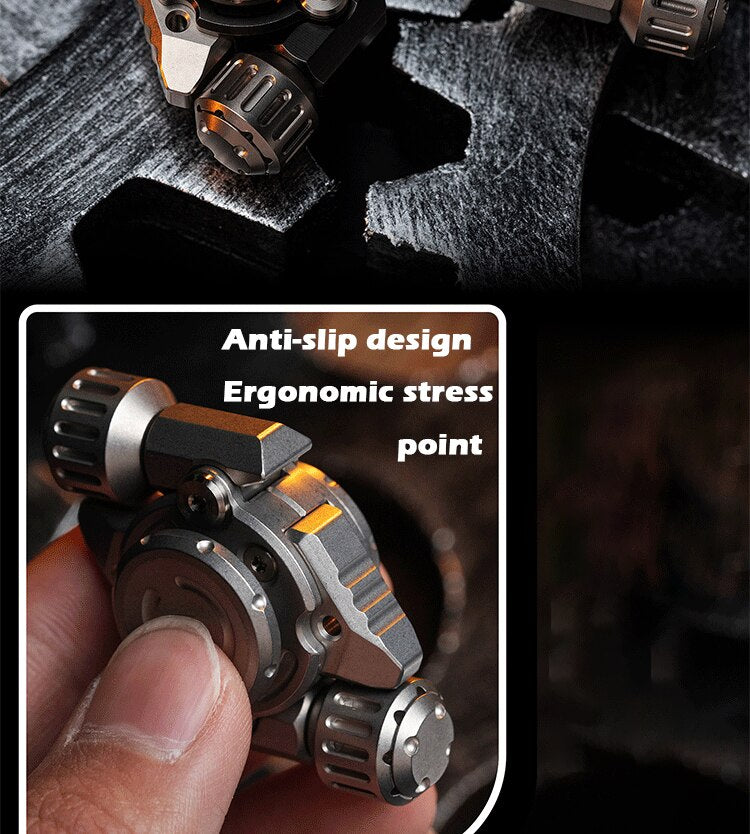 WANWU Fission Stainless Steel Hand Fidget Spinner | WANWU EDC Fission Hand Gyro Fidget Spinner | Metal Fission Gyro Hand Spinner for Gift & Collection