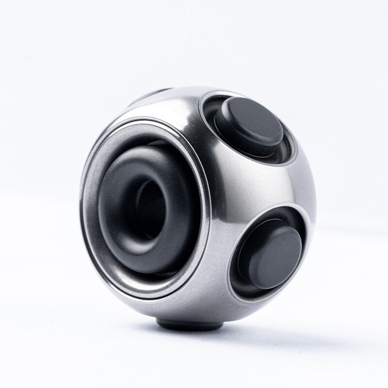 New Lautie Mini NOIZ SPORE Necklace Wearing Hand Spinner | Lautie Noiz EDC Hand Fidget | Lautie Noiz Metal Hand Spinner for Collection