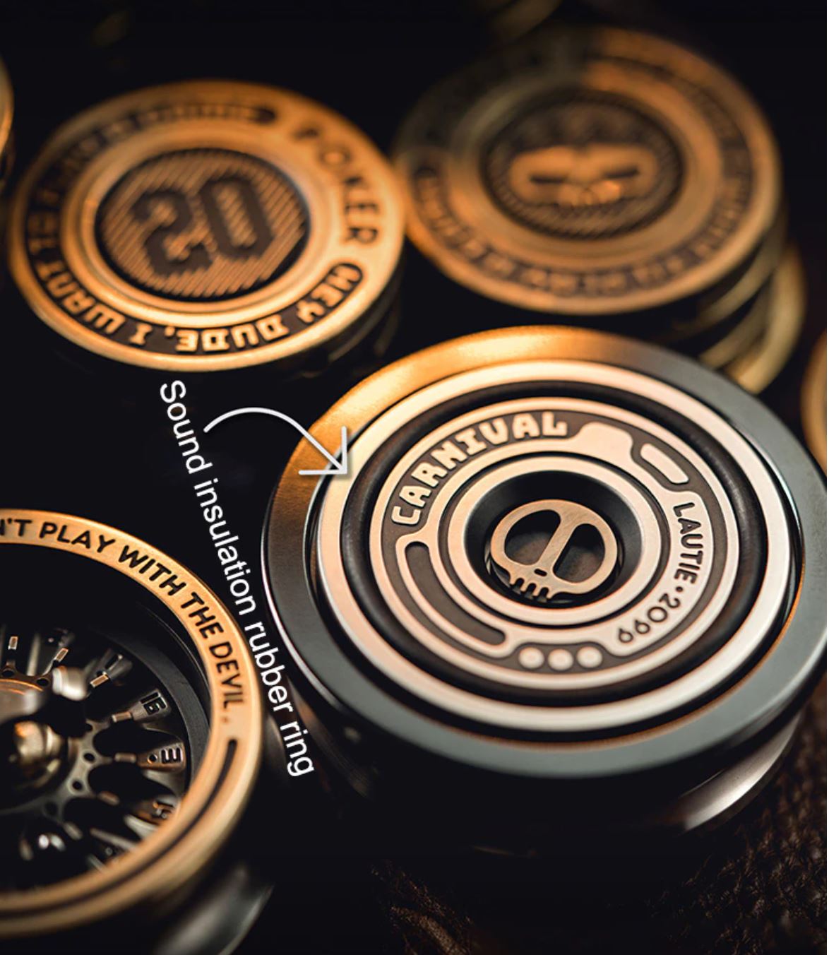 Lautie 2099 Series Lucky Turn Table Hand Gyro Spinner | Lautie Lucky Turn Table Hand Gyro Fidget for Collection and Gift
