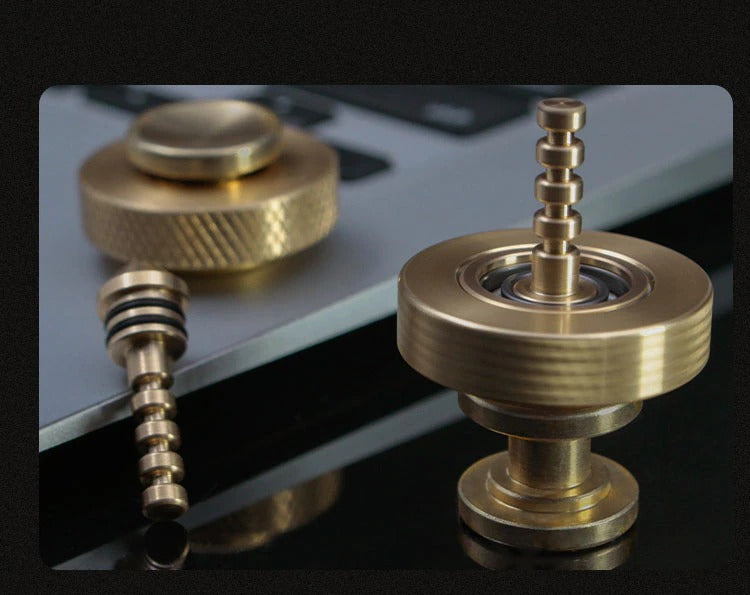 Mini Cyclone Hand Twisted Spinner | Mini Brass Hand Fidget Spinner | EDC Hand Spinner for Gift & Collection