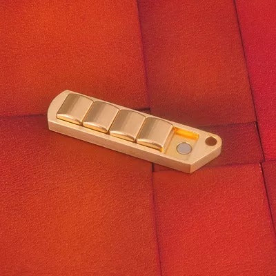 Mini Stainless Steel Pea Pod Push Haptic Slider | Mini EDC Push Pull Haptic Feel PPB |Metal Push Pull Haptic Sound Slider for Collection & Gift