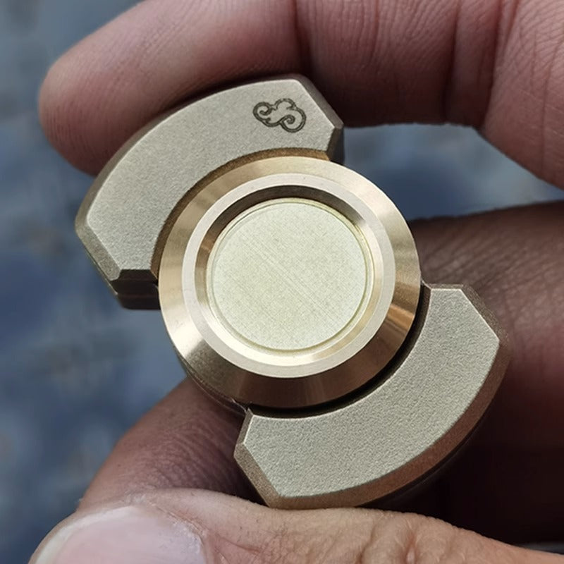 New Mini 3 in 1 Hand Fidget Spinner| Mini Three Way Slider Spinner Clicker | Mini EDC Magnetic Hand Slider for Collection & Gift