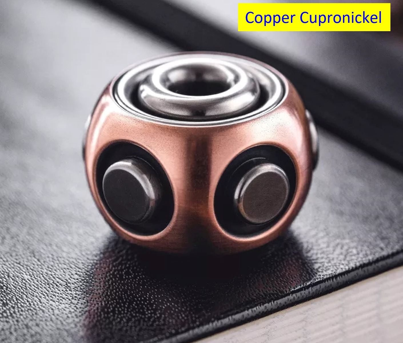 New Lautie Mini NOIZ SPORE Necklace Wearing Hand Spinner | Lautie Noiz EDC Hand Fidget | Lautie Noiz Metal Hand Spinner for Collection