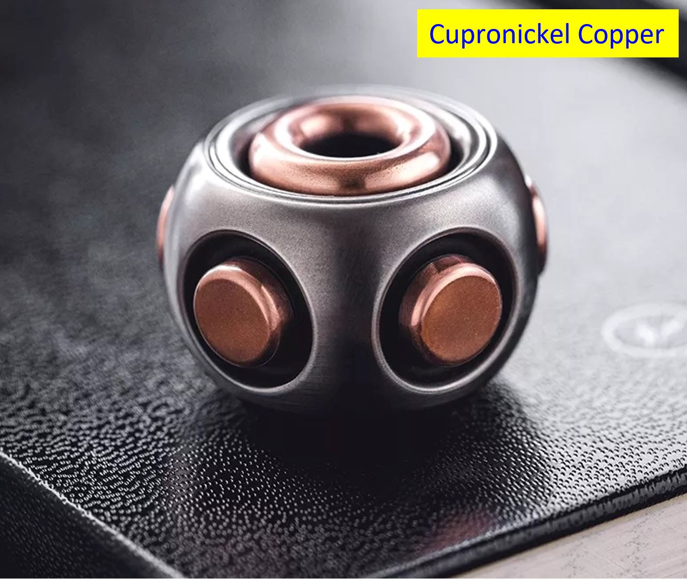 New Lautie Mini NOIZ SPORE Necklace Wearing Hand Spinner | Lautie Noiz EDC Hand Fidget | Lautie Noiz Metal Hand Spinner for Collection