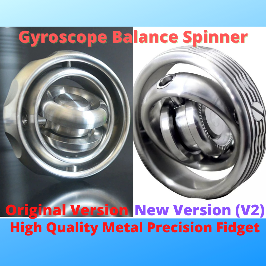 Stainless Steel Gyroscope Rotation Balancing Spinner | EDC Fidget Spinner | Kids Adult Toys