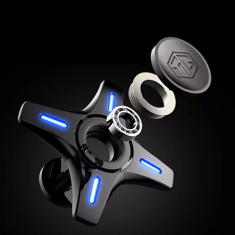 Luminous Hand Fidget Gyro Spinner | Metal Hand Gyro Spinner with Luminous Perfect for Gift & Collection