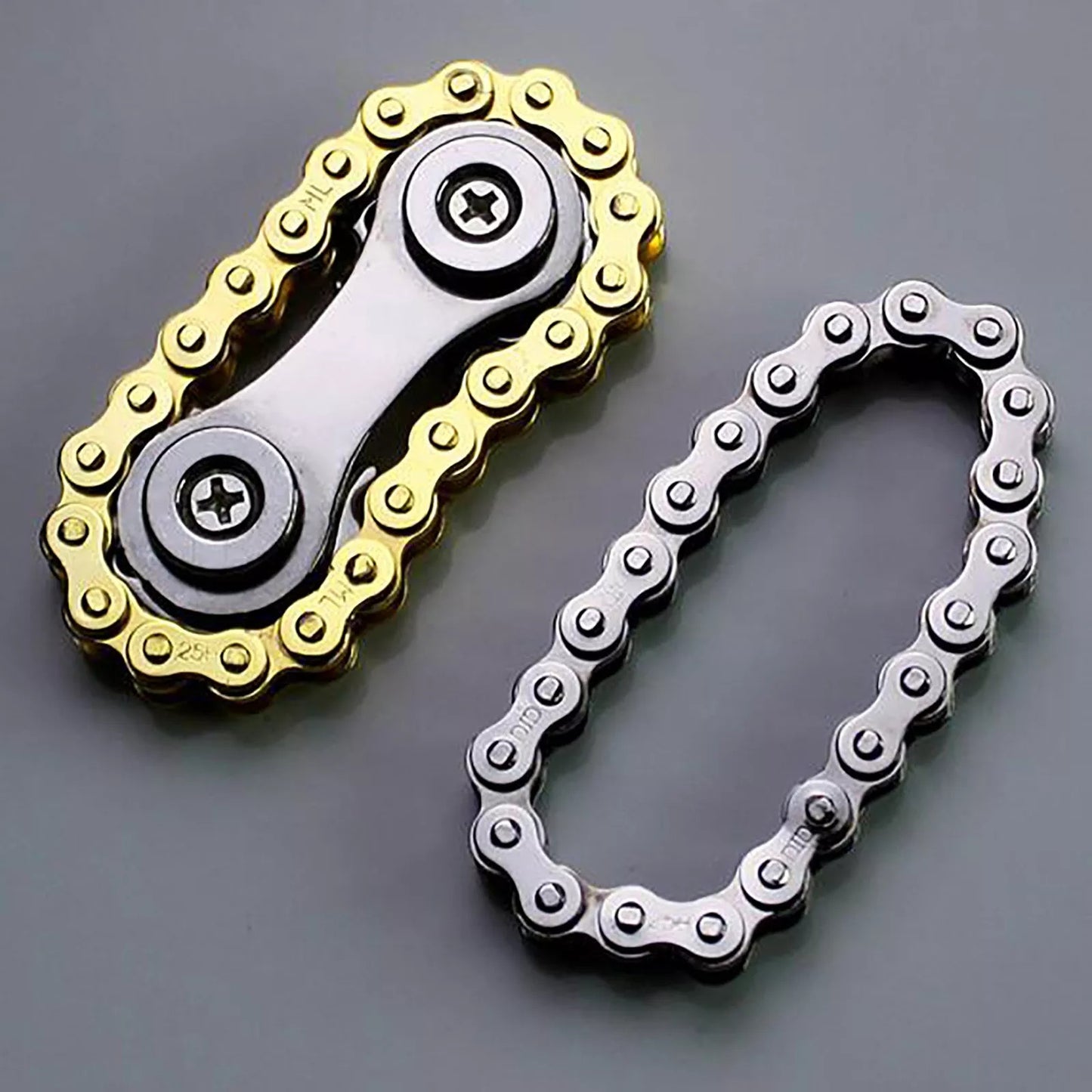 New Metal Mini Gyro Chain Sprockets | New Metal Pocket Flywheel Toy Gear Chain Spinner for Collection and Gift