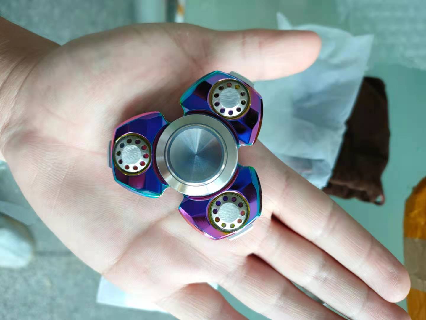 High Quality Metal Hand Spinner | EDC Anti-stress Hand Gyro Spinner | Gyro Metal Spinner for Autism and ADHD| for Gift and Collection