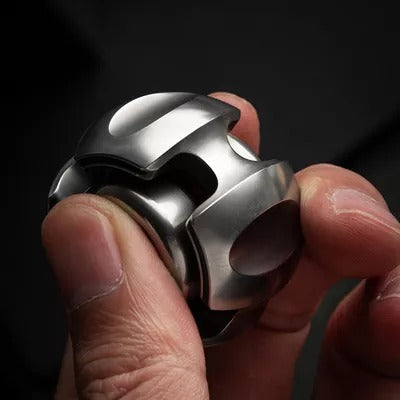 Lautie Noiz Metal Hand Spinner | Lautie Noise Stainless Steel Fidget Spinner | Noise EDC Titanium Hand Spinner for Gift & Collection