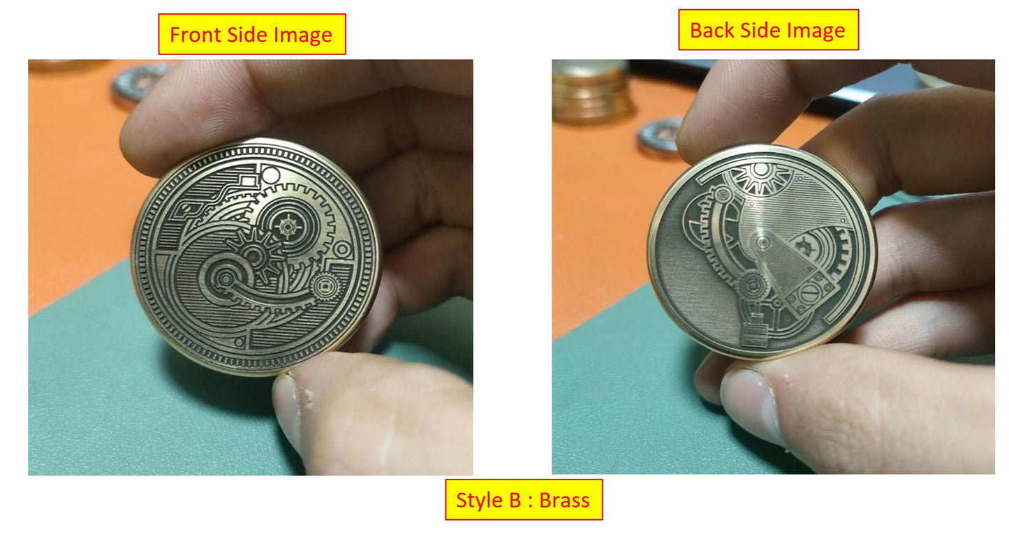 Mini Magnetic Coin Shape Haptic Sound Push Slider | Mini EDC Magnetic Coin Haptic Feel PPB | Mini Coin Shape Sound Push Slider