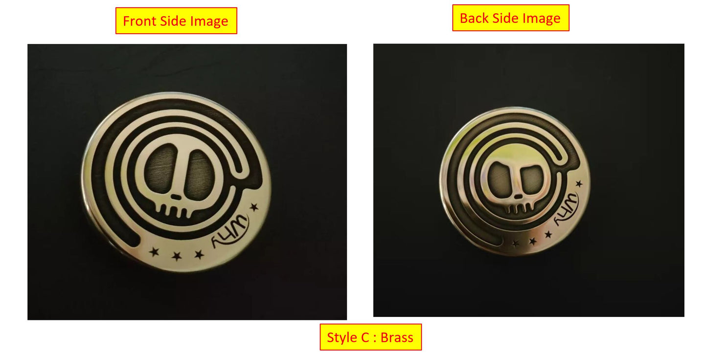 Mini Magnetic Coin Shape Haptic Sound Push Slider | Mini EDC Magnetic Coin Haptic Feel PPB | Mini Coin Shape Sound Push Slider