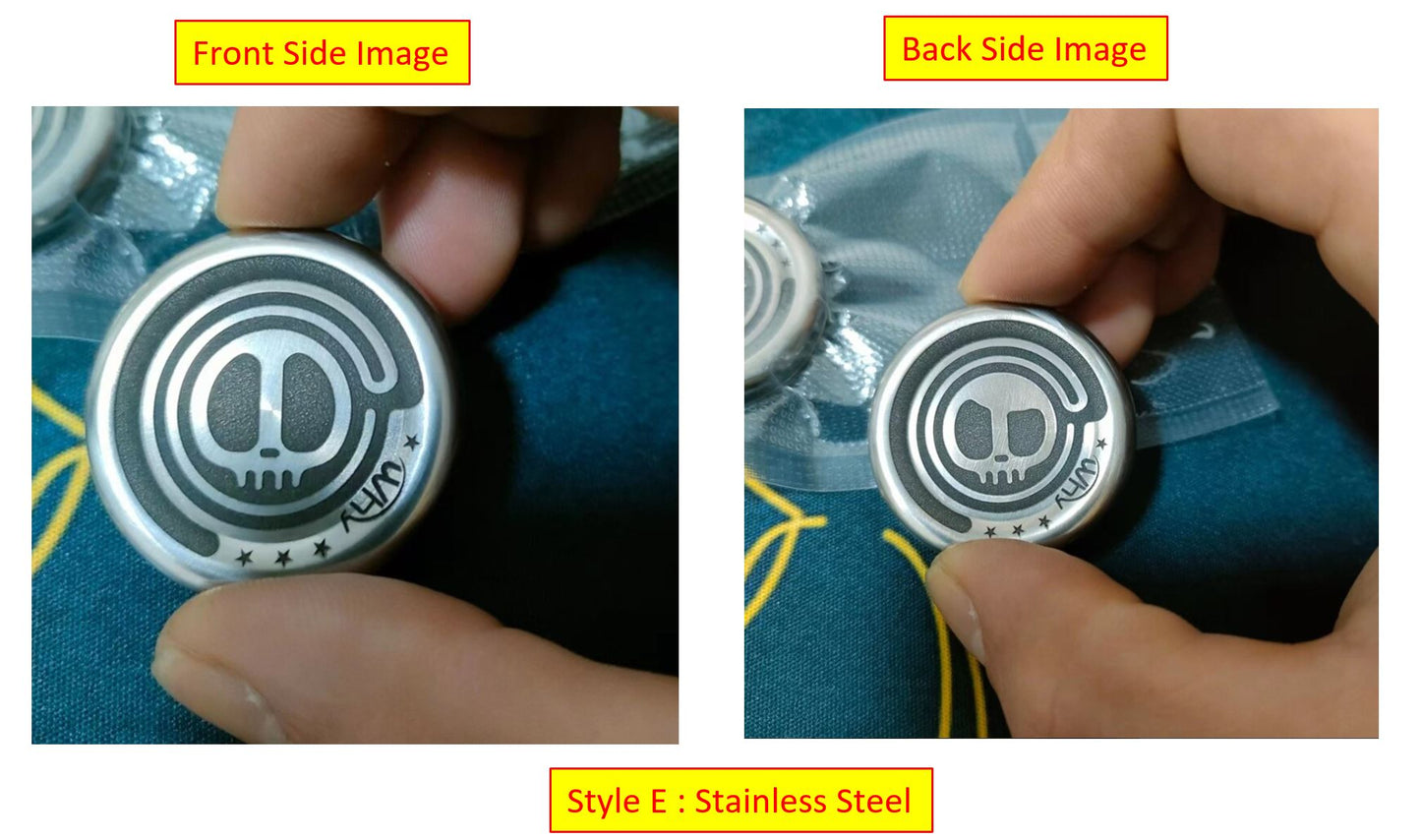 Mini Magnetic Coin Shape Haptic Sound Push Slider | Mini EDC Magnetic Coin Haptic Feel PPB | Mini Coin Shape Sound Push Slider