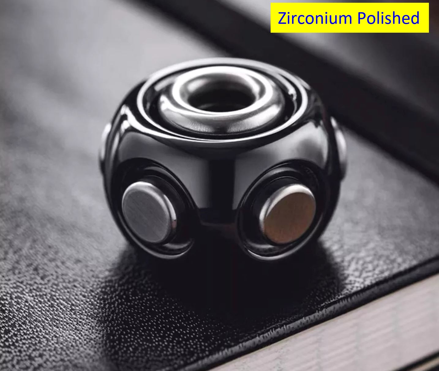 New Lautie Mini NOIZ SPORE Necklace Wearing Hand Spinner | Lautie Noiz EDC Hand Fidget | Lautie Noiz Metal Hand Spinner for Collection