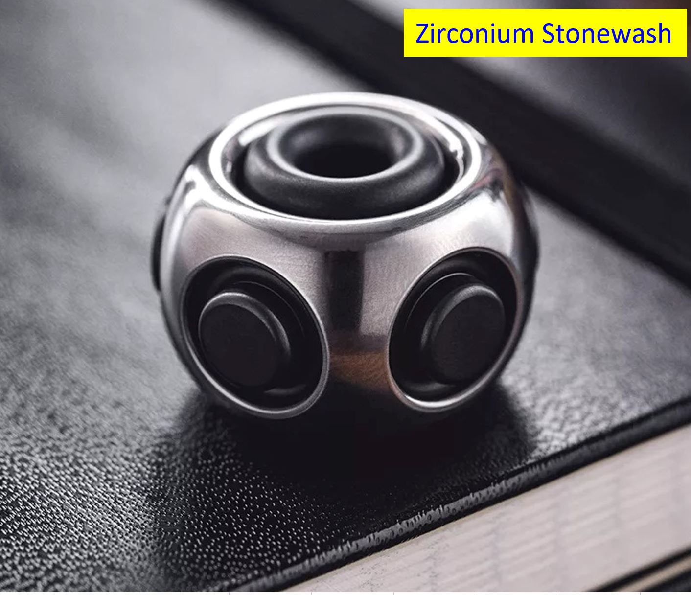 New Lautie Mini NOIZ SPORE Necklace Wearing Hand Spinner | Lautie Noiz EDC Hand Fidget | Lautie Noiz Metal Hand Spinner for Collection