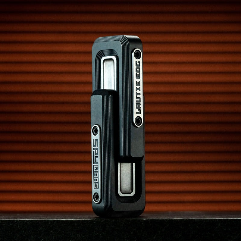 New Lautie Spywar X-Lock 2.0 Stainless Steel Double Push Slider | Lautie X-Lock 2.0 EDC ADHD Hand Push Slider | Lautie Metal Spywar Double Push Slider for Collection and Gift
