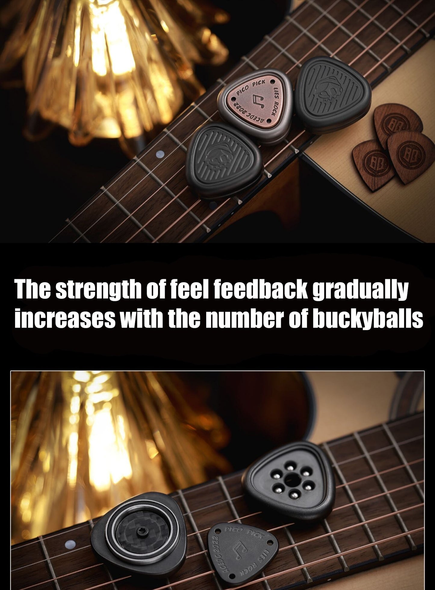 New ACEdc Rocking Pick Hand Haptic Push Slider | ACEDC Pico Pick Hand Push Slider | Metal EDC Hand Haptic Push Slider