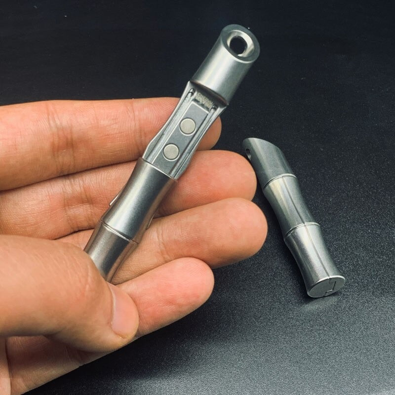 Bamboo Stainless Steel Haptic Feel Hand Push Pull Slider | Bamboo EDC Haptic Feel Hand Slider | Bamboo Metal Hand Push Slider for Gift