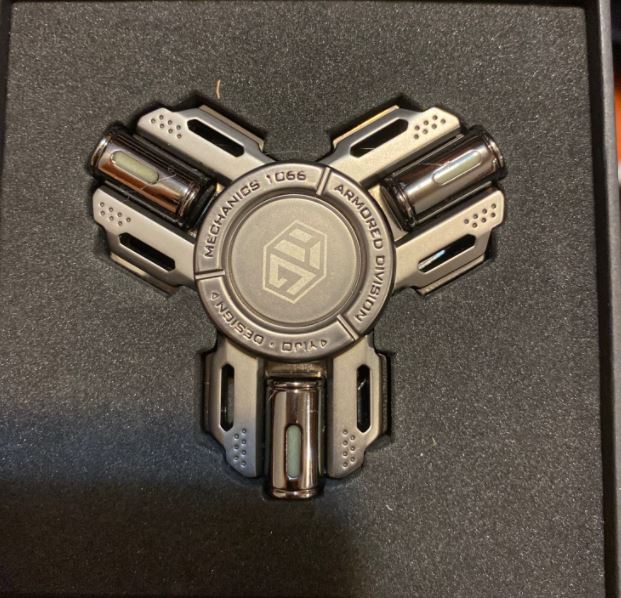 Luminous Hand Fidget Gyro Spinner | Metal Hand Gyro Spinner with Luminous Perfect for Gift & Collection