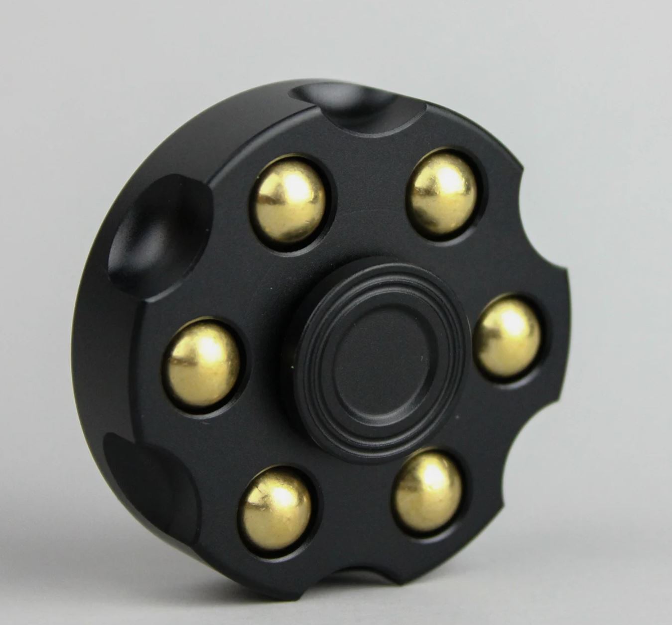 Bullet Metal Gyro Spinner | Metal Hand EDC Fidget | Revolver Shape Fingertip Gyro for Gift and Collection