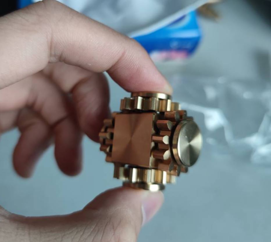 Gyro Pure Brass | Copper High Precision Gear Fidget Spinner