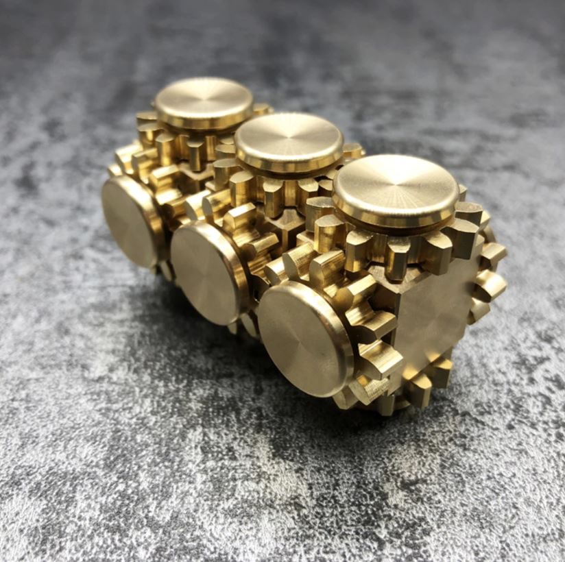 Gyro Pure Brass | Copper High Precision Gear Fidget Spinner