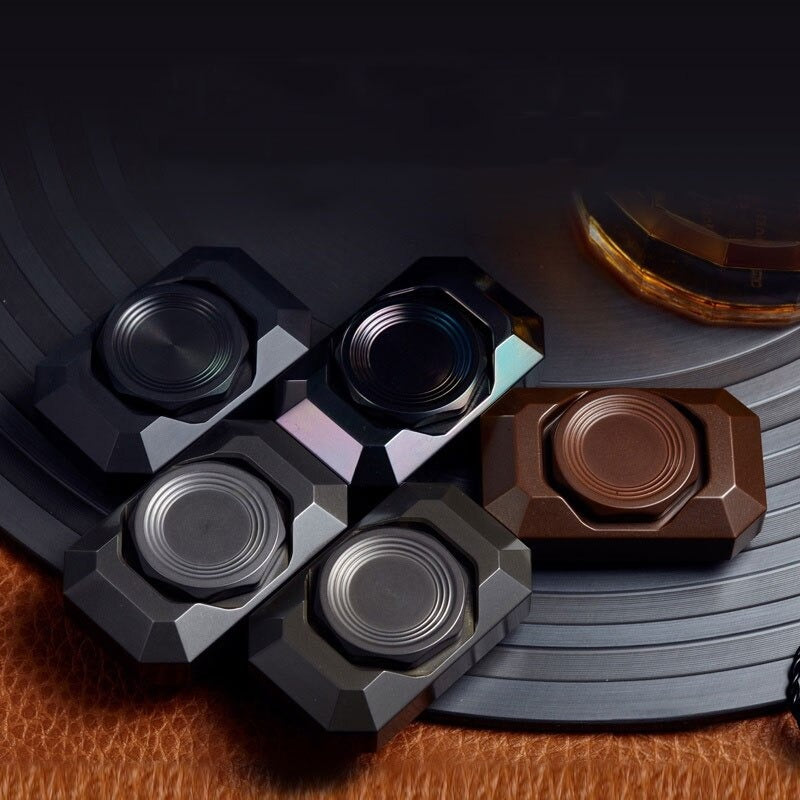 Mini Block Gamestone Stainless Steel Hand Gyro Spinner | Mini EDC Copper Block Hand Fidget Spinner |Mini Metal Hand Gyro fidget toy for gift & Collection.