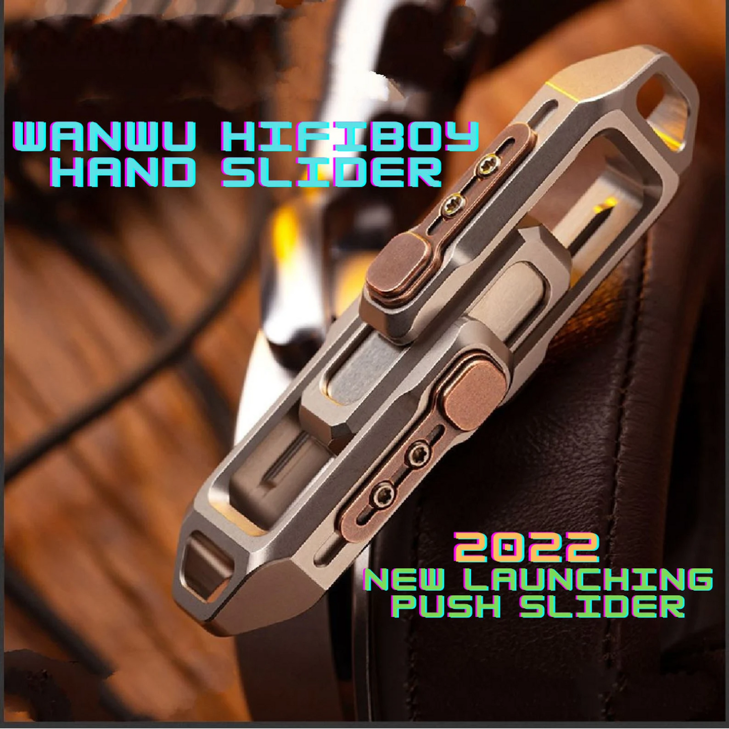 New Launching WANWU HIFIBOY Double Push Hand Haptic Push Slider | WANWU Hifiboy Edc Hand push Haptic Feel Slider for Gift & Collection