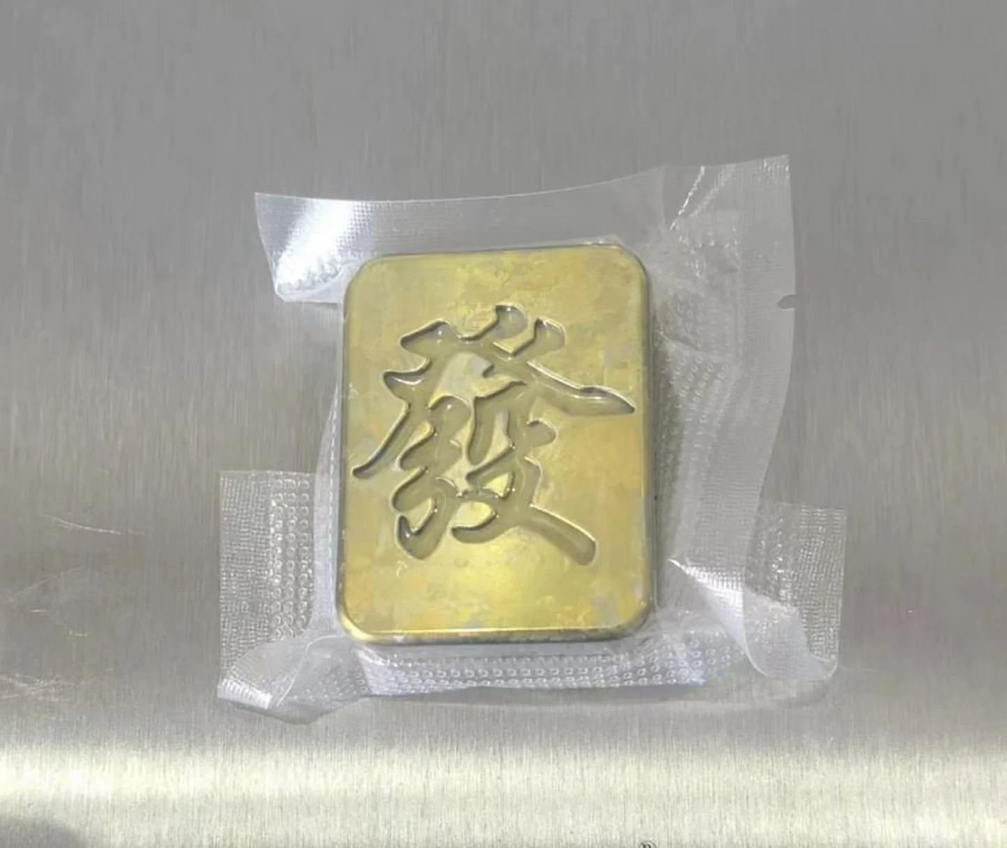Mahjong 2.0 Stainless Steel PEI Hand Push Clicker Slider | Mahjong EDC Zirconium Hand Push Slider | Titanium Mahjong Hand Clicker Slider