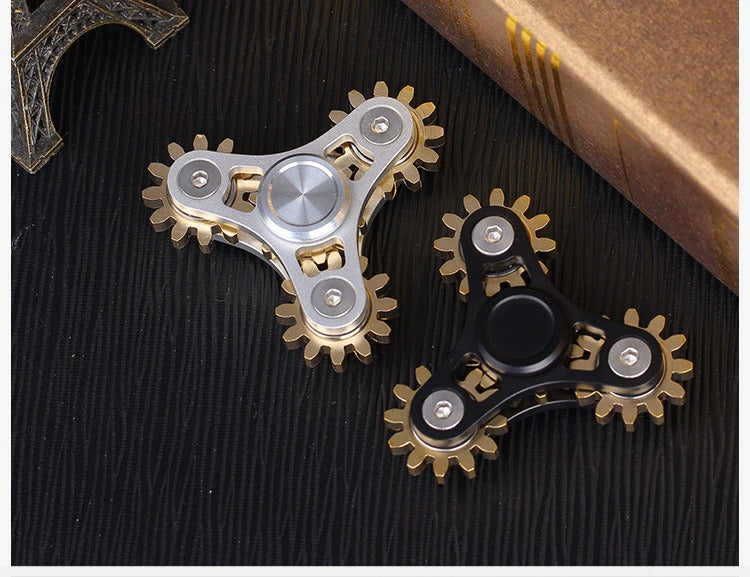 Four_Nine Gears Linkage fingertip | Metal Gyro Gear Chain Spinner | EDC Hand Gear Spinner Fidget for Gift, Fun, Stress Relief & Collection