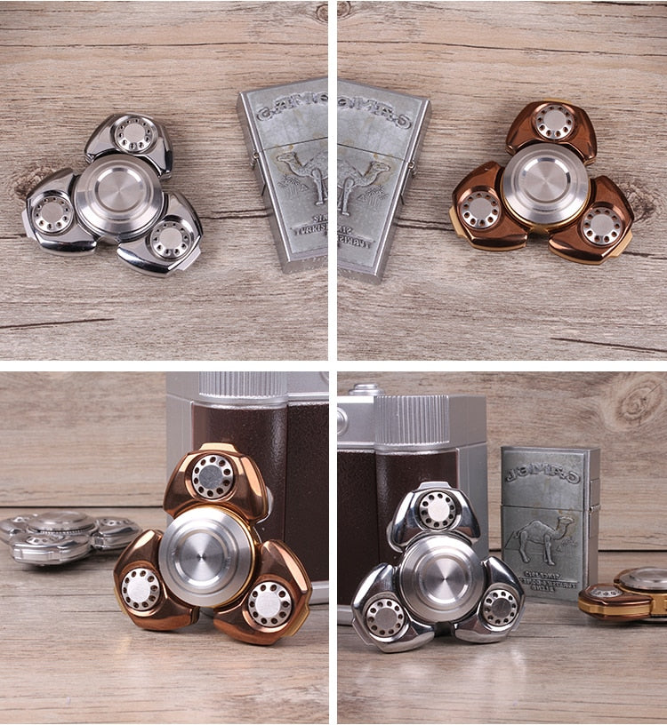 High Quality Metal Hand Spinner | EDC Anti-stress Hand Gyro Spinner | Gyro Metal Spinner for Autism and ADHD| for Gift and Collection