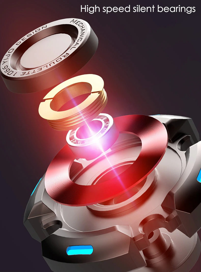 Luminous Hand Fidget Gyro Spinner | Metal Hand Gyro Spinner with Luminous Perfect for Gift & Collection
