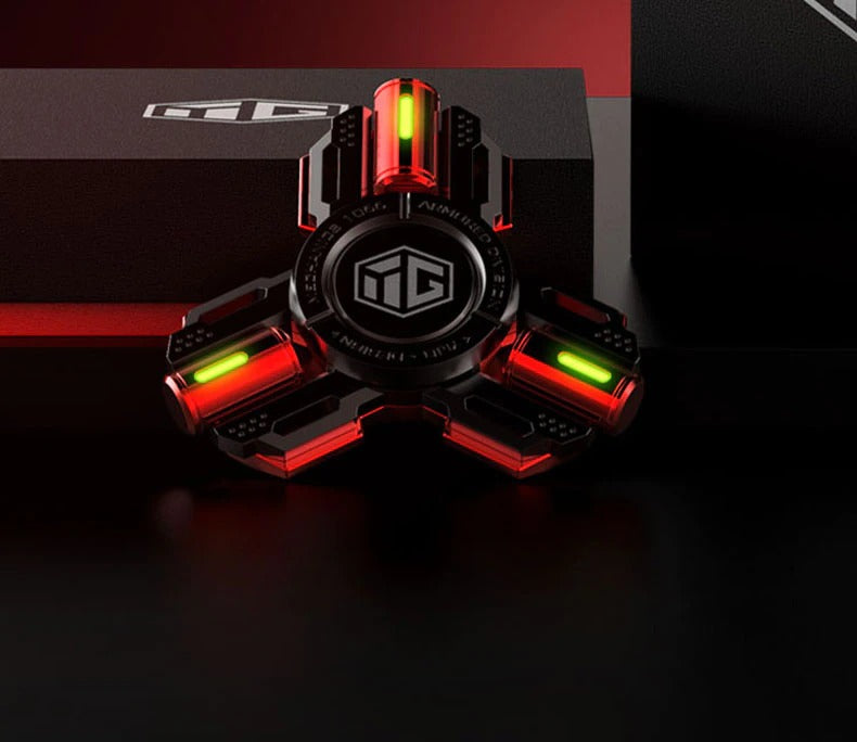 Luminous Hand Fidget Gyro Spinner | Metal Hand Gyro Spinner with Luminous Perfect for Gift & Collection